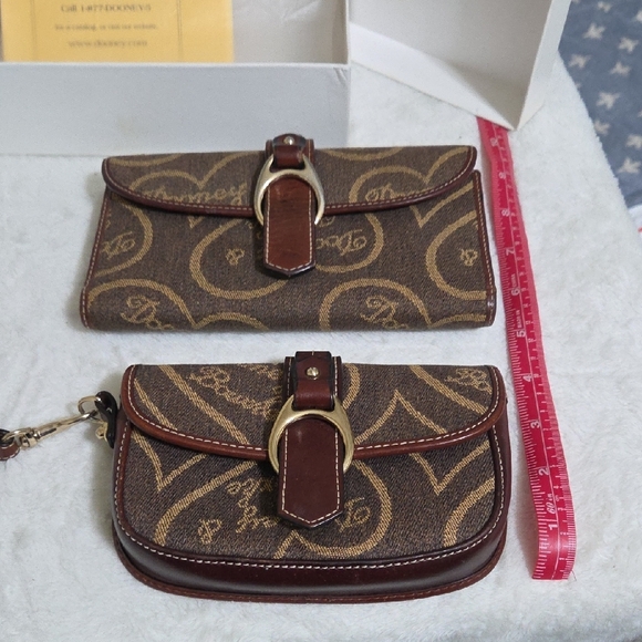 Dooney & Bourke Brown and Tan Wallet and Bag Set - Picture 3 of 16